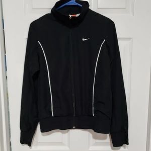Nike black long sleeve zip up jacket small 4/6